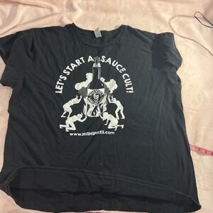 Irish Spikes Shirt Men XL Black Unique Hot Sauces Graphic Tee Short Sleeve Ad103